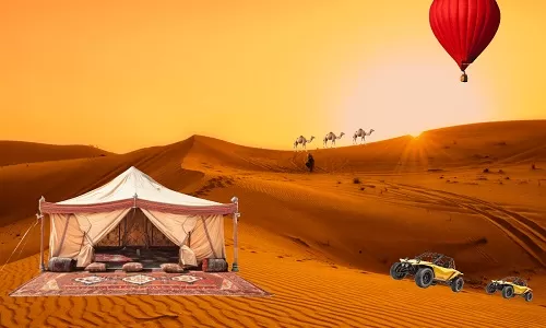 3rd Day: Desert Safari with BBQ Dinner